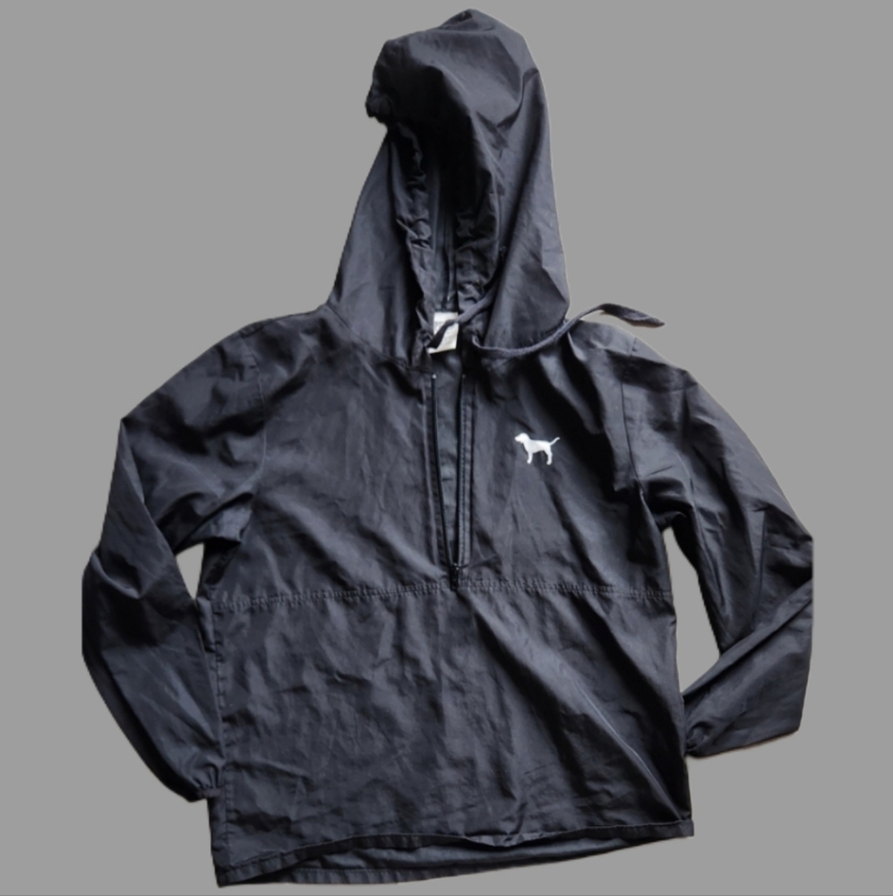 PINK Rainjacket Black Small/XS Guc Quarter‎ Zip